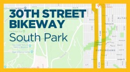 30th Street Bikeway map graphic