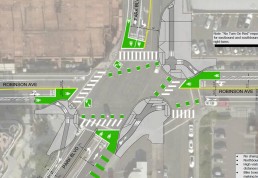 Park Boulevard and Robinson Av intersection design 2018