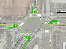 Park Boulevard and Robinson Av intersection design 2018