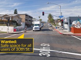 Wanted: safe space on 30th St for all users