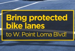 Protected lanes image for West Point Loma Blvd