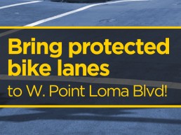Protected lanes image for West Point Loma Blvd
