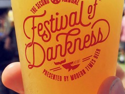Modern Times Festival of Dankness pint of beer